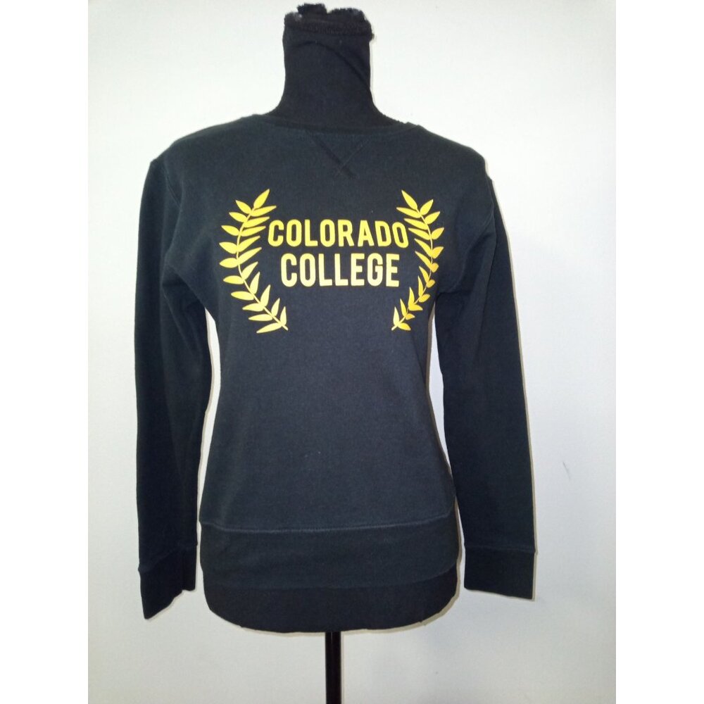 By Knights Apparel Black Gold Colorado College Sweatshirt Size Small